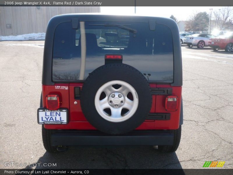 Flame Red / Dark Slate Gray 2006 Jeep Wrangler X 4x4