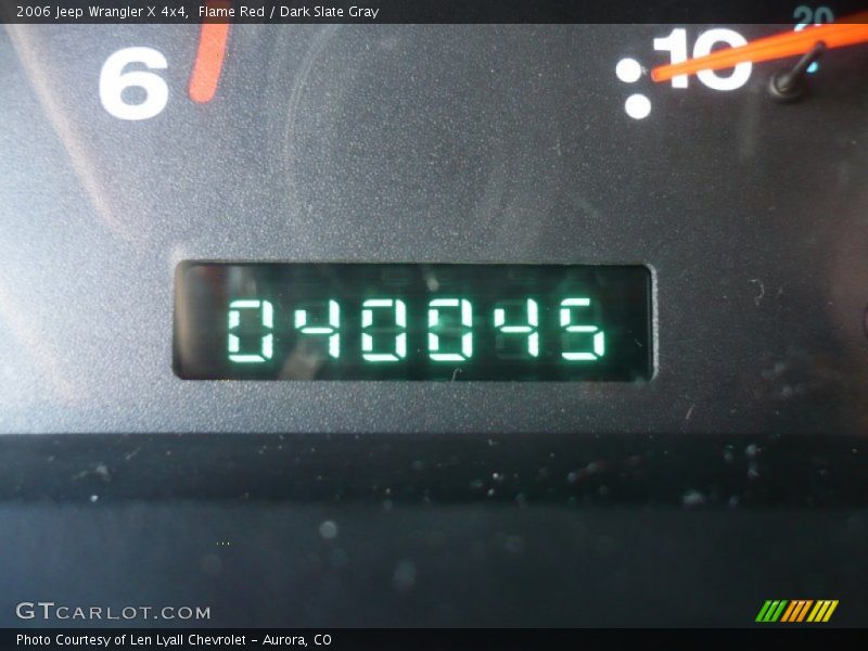 Flame Red / Dark Slate Gray 2006 Jeep Wrangler X 4x4