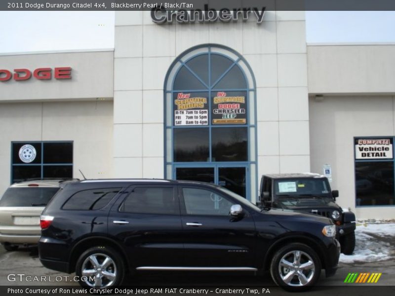 Blackberry Pearl / Black/Tan 2011 Dodge Durango Citadel 4x4