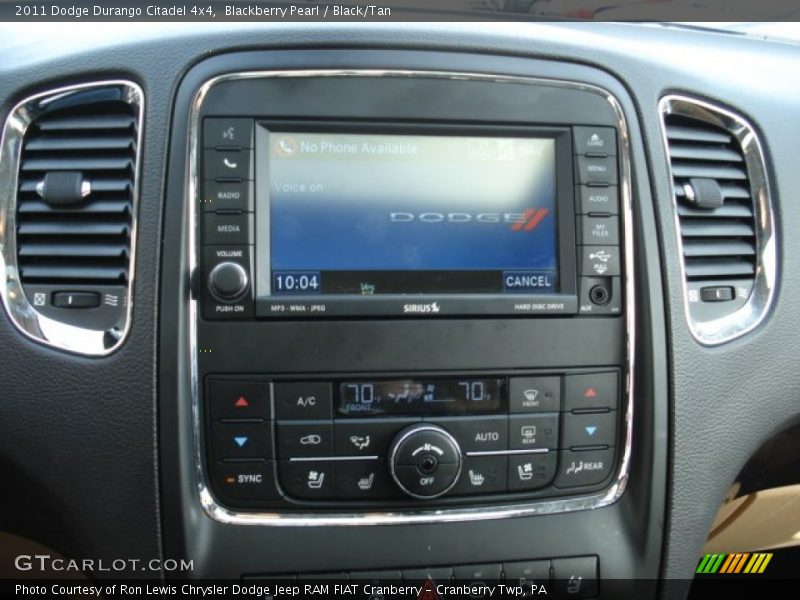 Controls of 2011 Durango Citadel 4x4