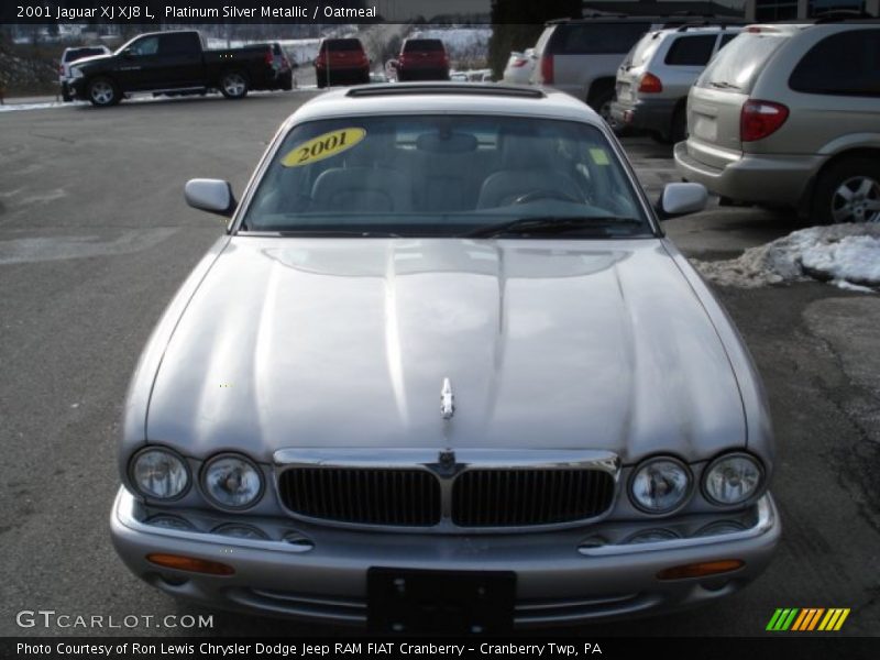 Platinum Silver Metallic / Oatmeal 2001 Jaguar XJ XJ8 L