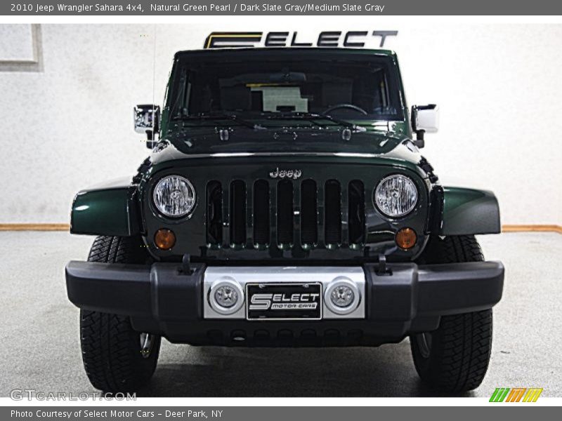 Natural Green Pearl / Dark Slate Gray/Medium Slate Gray 2010 Jeep Wrangler Sahara 4x4