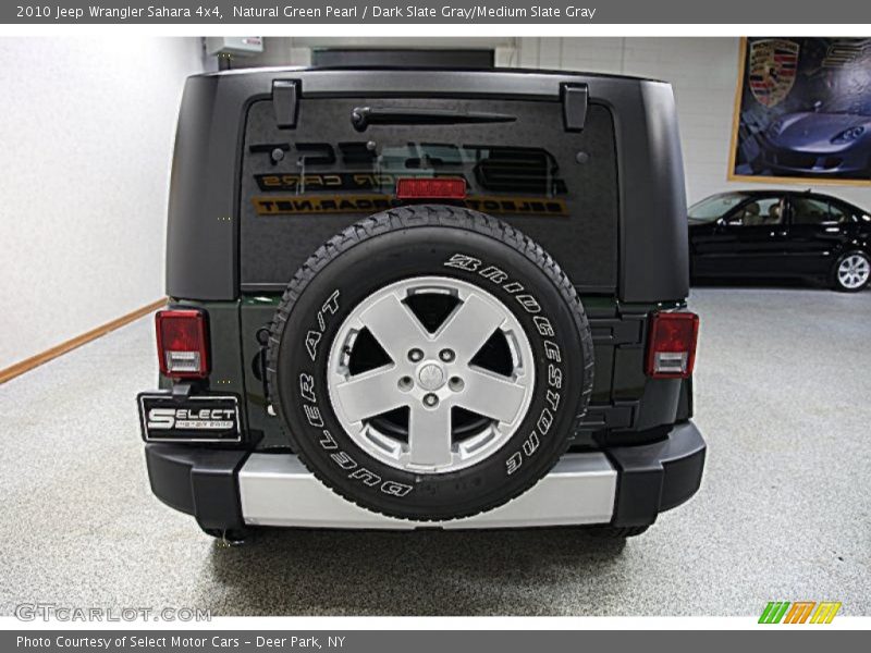 Natural Green Pearl / Dark Slate Gray/Medium Slate Gray 2010 Jeep Wrangler Sahara 4x4