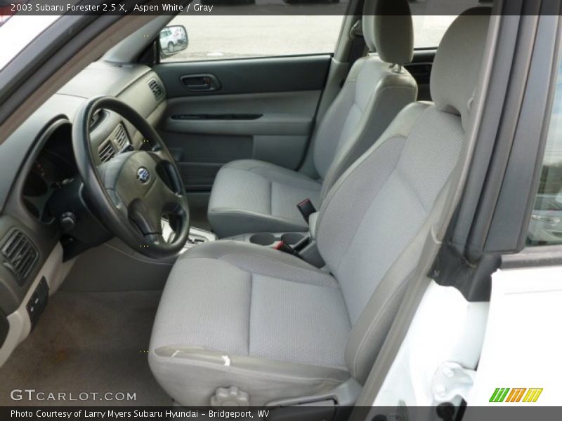 Aspen White / Gray 2003 Subaru Forester 2.5 X