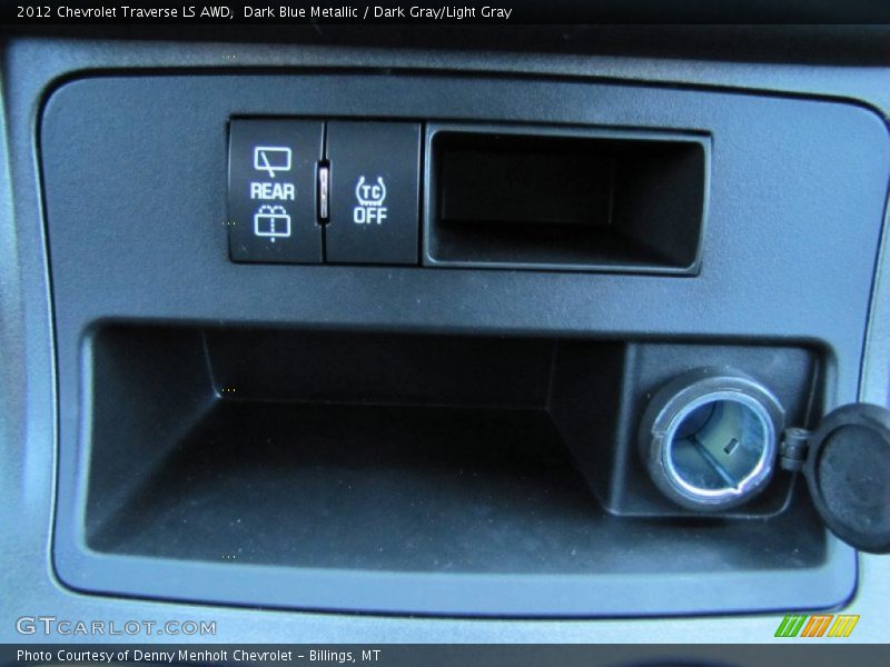 Dark Blue Metallic / Dark Gray/Light Gray 2012 Chevrolet Traverse LS AWD