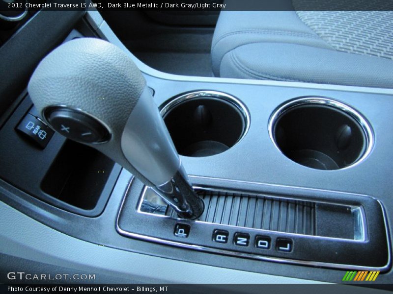Dark Blue Metallic / Dark Gray/Light Gray 2012 Chevrolet Traverse LS AWD