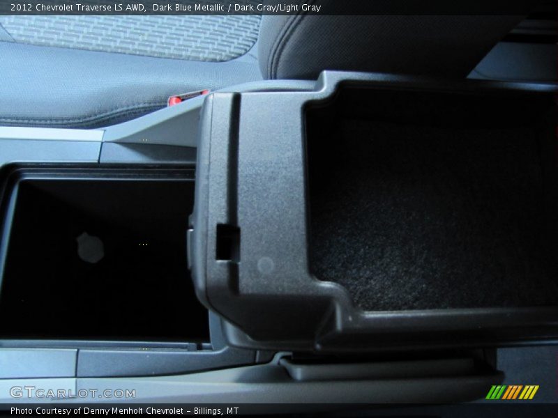 Dark Blue Metallic / Dark Gray/Light Gray 2012 Chevrolet Traverse LS AWD