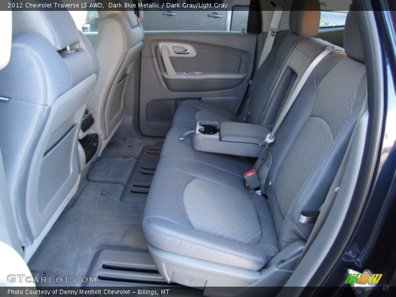 Dark Blue Metallic / Dark Gray/Light Gray 2012 Chevrolet Traverse LS AWD