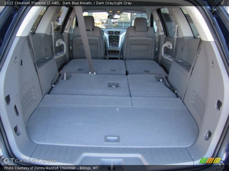 Dark Blue Metallic / Dark Gray/Light Gray 2012 Chevrolet Traverse LS AWD