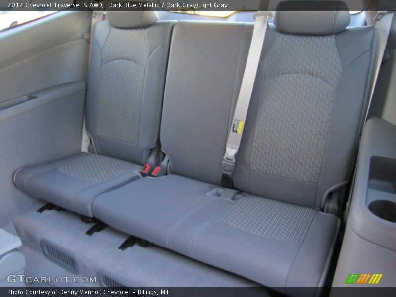 Dark Blue Metallic / Dark Gray/Light Gray 2012 Chevrolet Traverse LS AWD