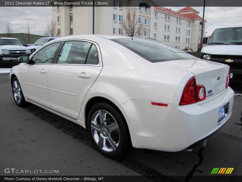 White Diamond Tricoat / Ebony 2011 Chevrolet Malibu LT