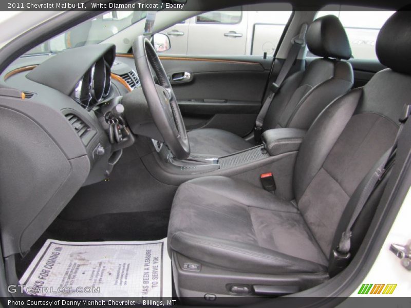 White Diamond Tricoat / Ebony 2011 Chevrolet Malibu LT