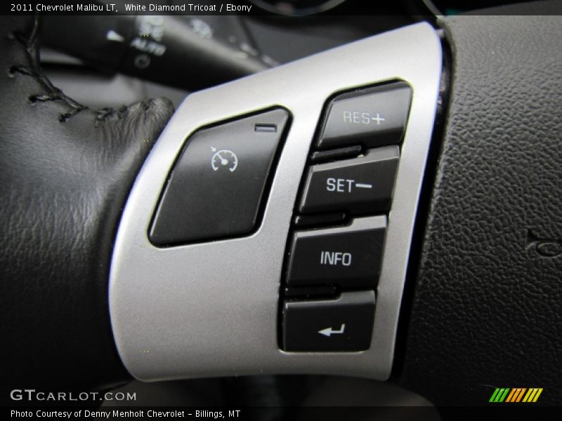 White Diamond Tricoat / Ebony 2011 Chevrolet Malibu LT