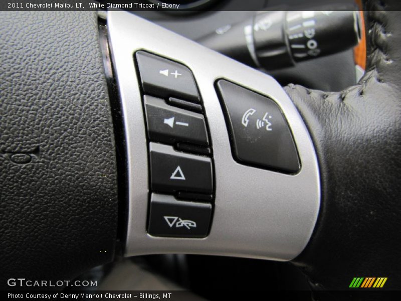 White Diamond Tricoat / Ebony 2011 Chevrolet Malibu LT
