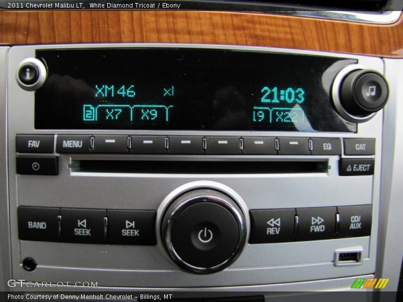 White Diamond Tricoat / Ebony 2011 Chevrolet Malibu LT