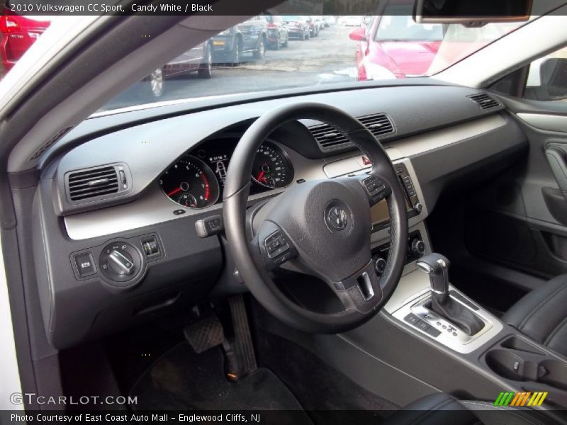 Candy White / Black 2010 Volkswagen CC Sport