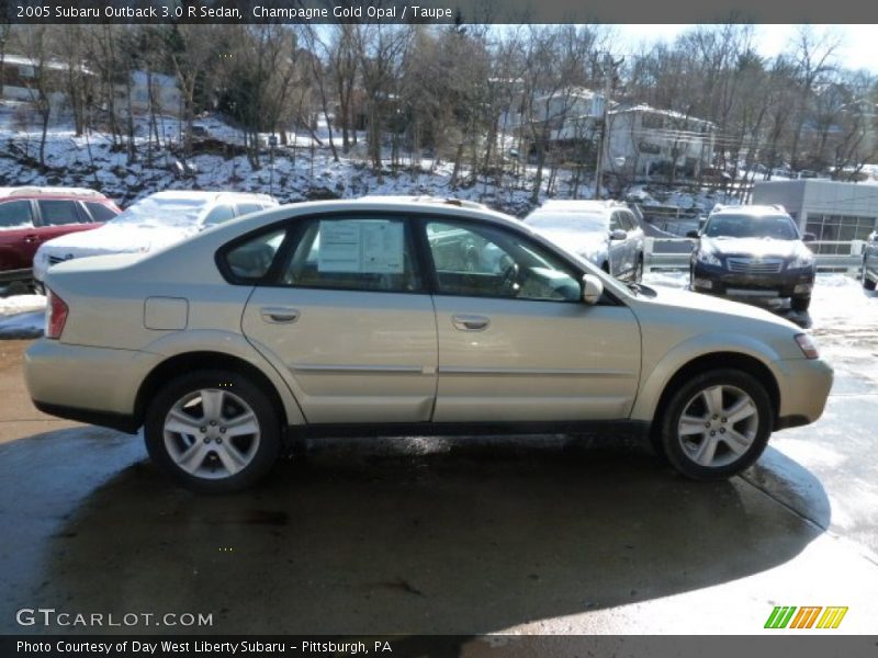 Champagne Gold Opal / Taupe 2005 Subaru Outback 3.0 R Sedan