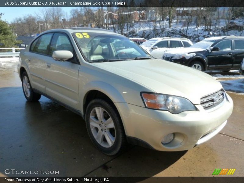 Champagne Gold Opal / Taupe 2005 Subaru Outback 3.0 R Sedan