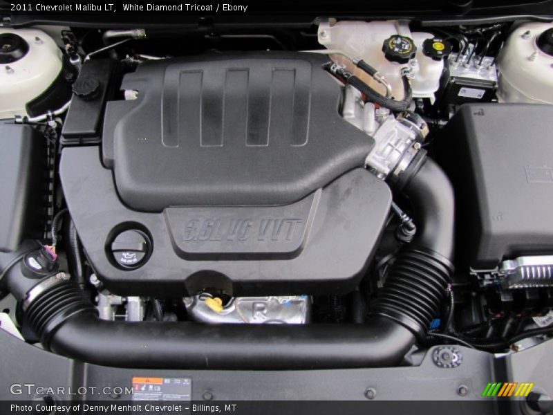 White Diamond Tricoat / Ebony 2011 Chevrolet Malibu LT