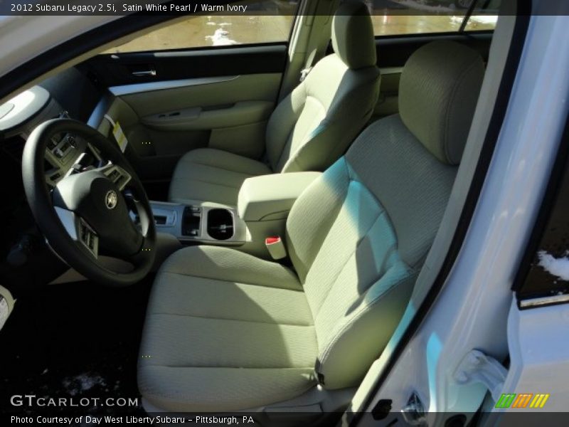 Satin White Pearl / Warm Ivory 2012 Subaru Legacy 2.5i