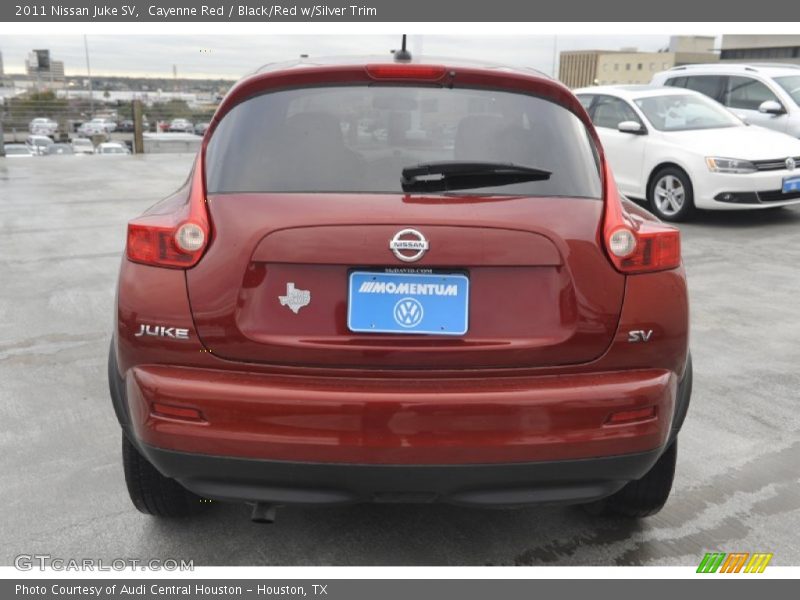 Cayenne Red / Black/Red w/Silver Trim 2011 Nissan Juke SV