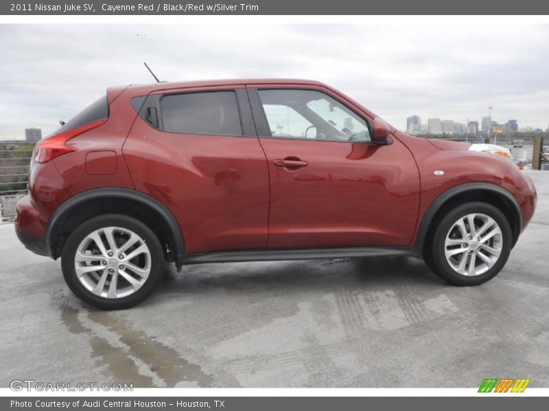 Cayenne Red / Black/Red w/Silver Trim 2011 Nissan Juke SV