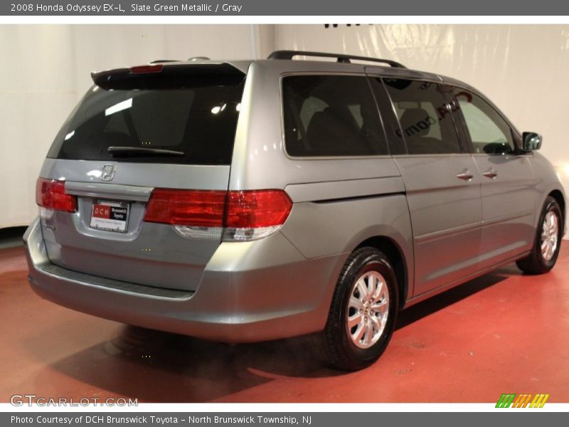 Slate Green Metallic / Gray 2008 Honda Odyssey EX-L