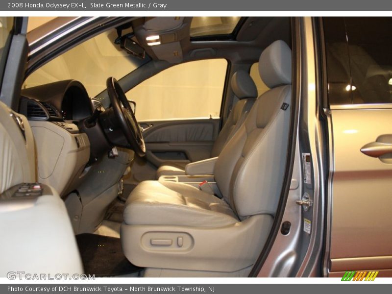 Slate Green Metallic / Gray 2008 Honda Odyssey EX-L