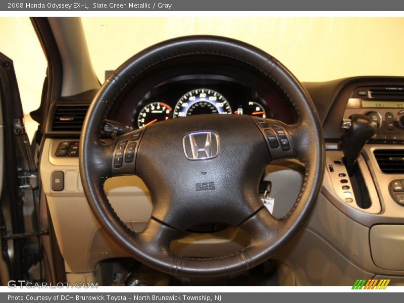 Slate Green Metallic / Gray 2008 Honda Odyssey EX-L