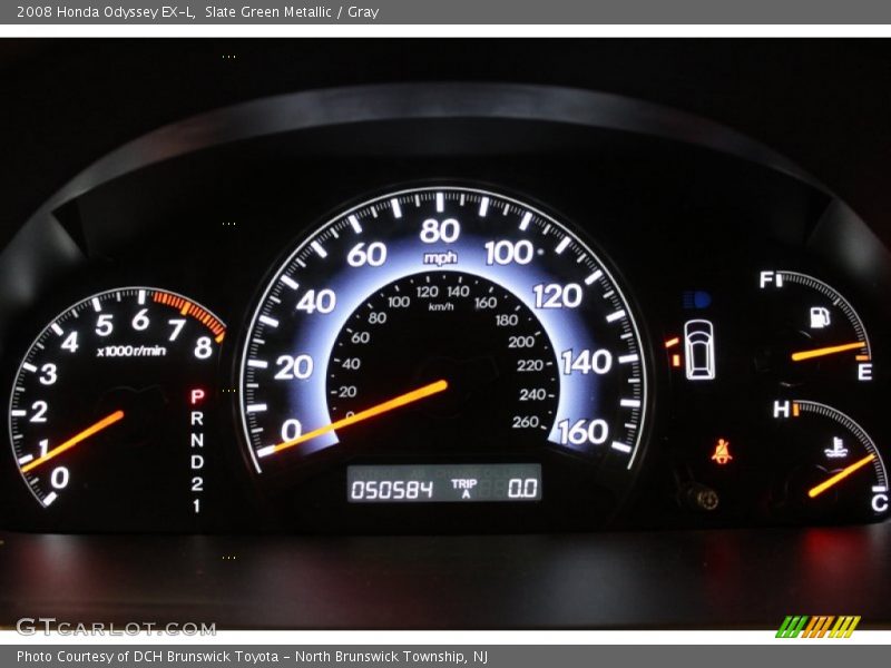 Slate Green Metallic / Gray 2008 Honda Odyssey EX-L