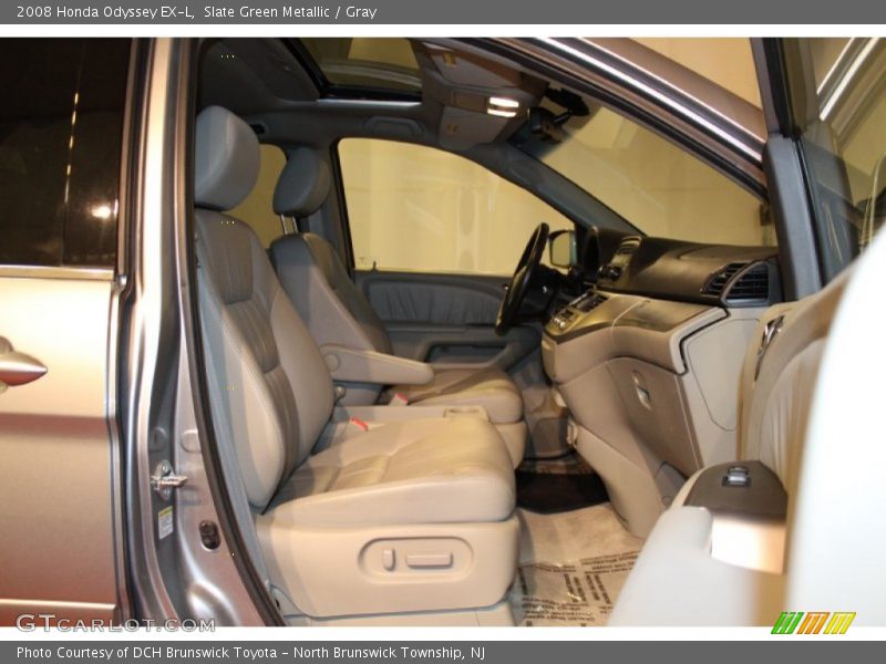 Slate Green Metallic / Gray 2008 Honda Odyssey EX-L