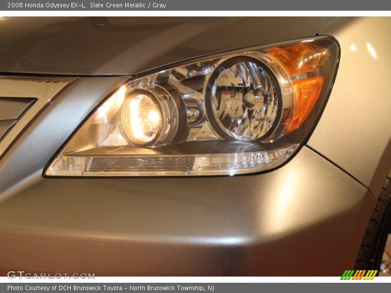 Slate Green Metallic / Gray 2008 Honda Odyssey EX-L
