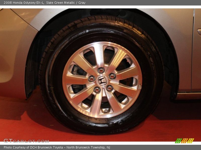 Slate Green Metallic / Gray 2008 Honda Odyssey EX-L