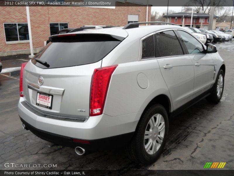 Radiant Silver Metallic / Ebony/Ebony 2012 Cadillac SRX FWD