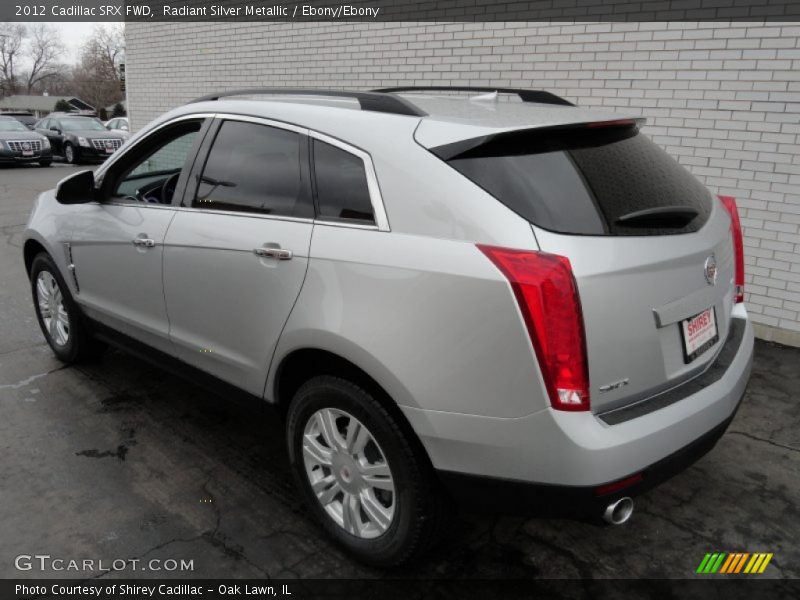 Radiant Silver Metallic / Ebony/Ebony 2012 Cadillac SRX FWD