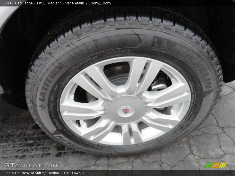 Radiant Silver Metallic / Ebony/Ebony 2012 Cadillac SRX FWD
