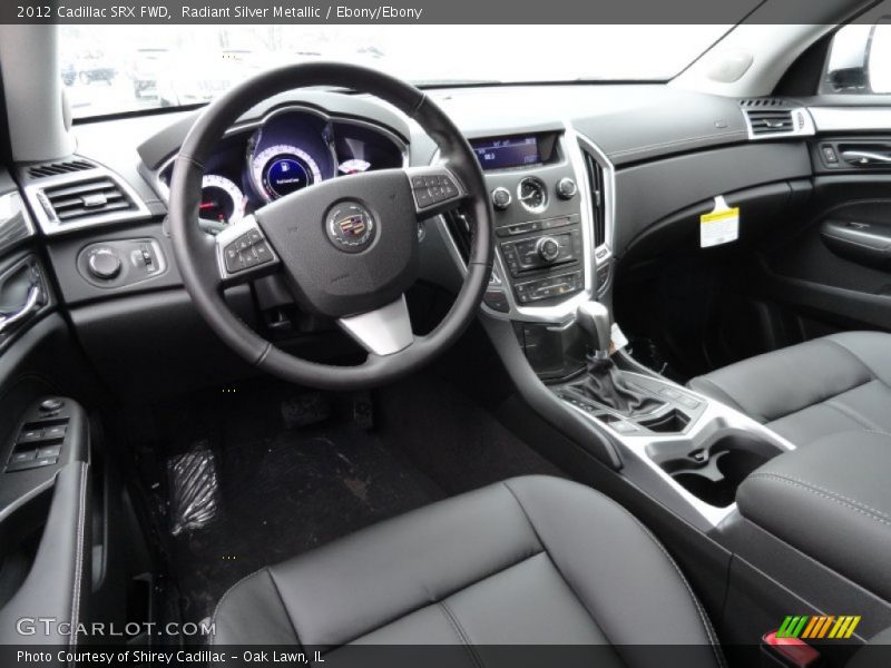 Radiant Silver Metallic / Ebony/Ebony 2012 Cadillac SRX FWD