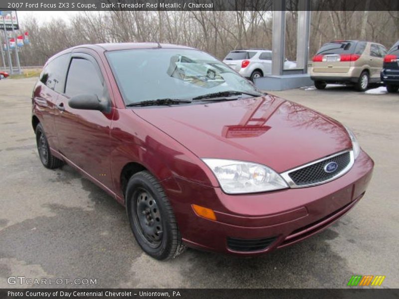 Dark Toreador Red Metallic / Charcoal 2007 Ford Focus ZX3 S Coupe