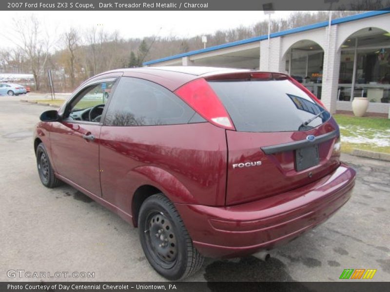 Dark Toreador Red Metallic / Charcoal 2007 Ford Focus ZX3 S Coupe