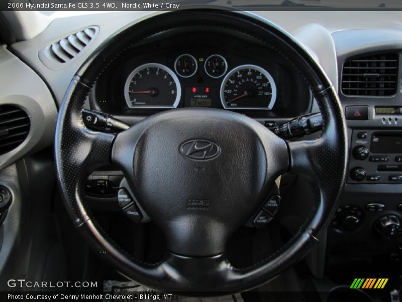 Nordic White / Gray 2006 Hyundai Santa Fe GLS 3.5 4WD