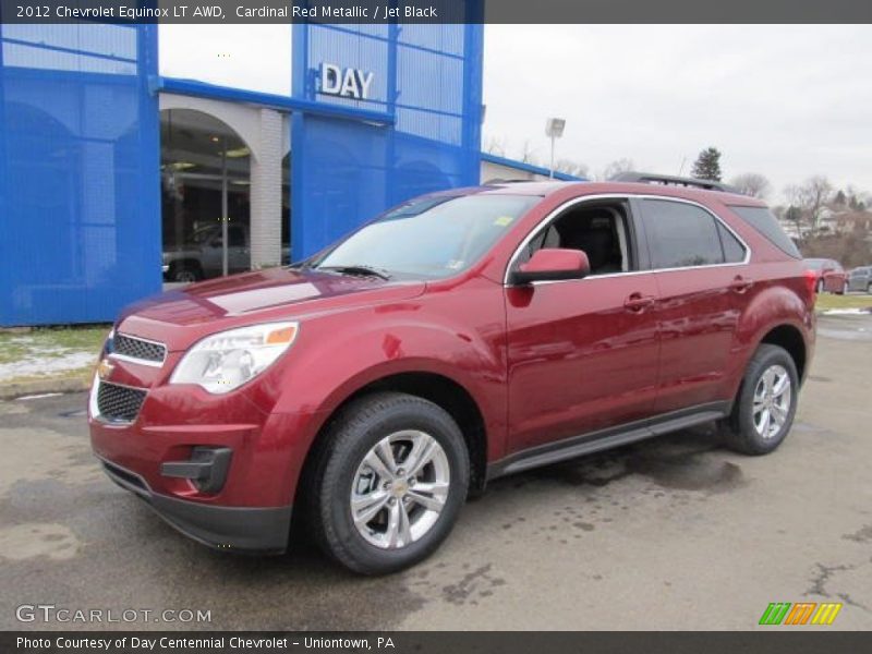 Cardinal Red Metallic / Jet Black 2012 Chevrolet Equinox LT AWD