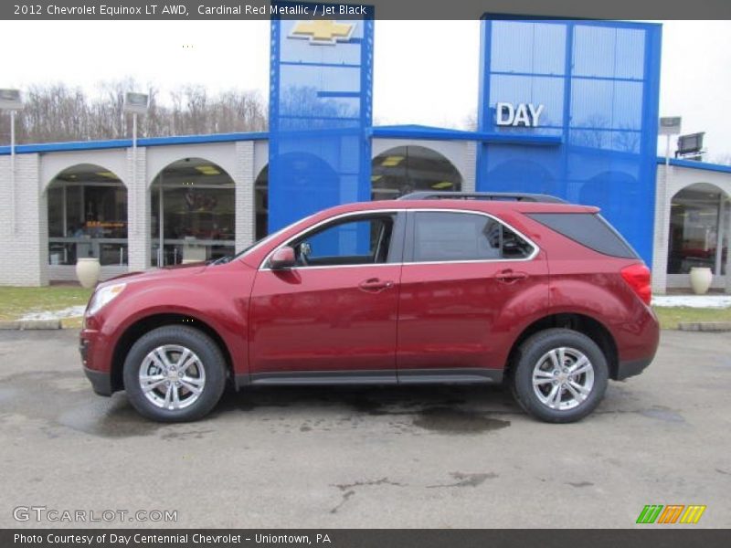 Cardinal Red Metallic / Jet Black 2012 Chevrolet Equinox LT AWD