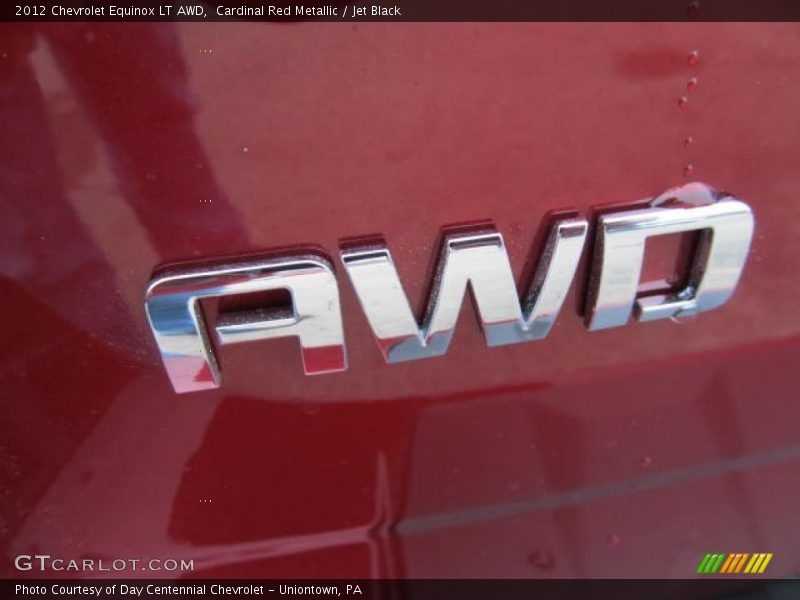Cardinal Red Metallic / Jet Black 2012 Chevrolet Equinox LT AWD