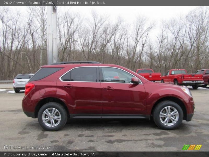 Cardinal Red Metallic / Jet Black 2012 Chevrolet Equinox LT AWD