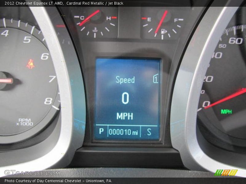 Cardinal Red Metallic / Jet Black 2012 Chevrolet Equinox LT AWD