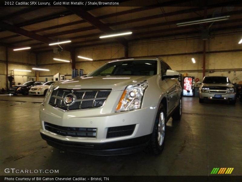 Gold Mist Metallic / Shale/Brownstone 2012 Cadillac SRX Luxury