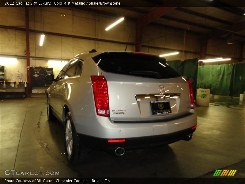 Gold Mist Metallic / Shale/Brownstone 2012 Cadillac SRX Luxury
