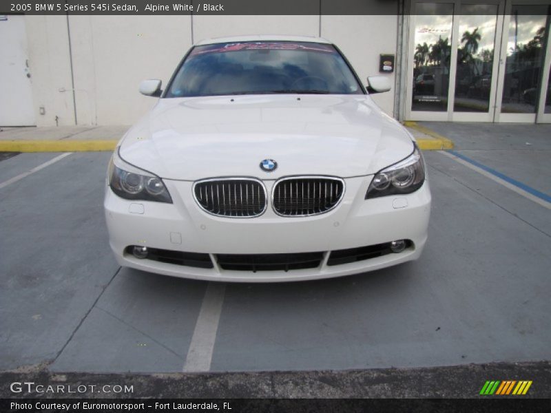 Alpine White / Black 2005 BMW 5 Series 545i Sedan