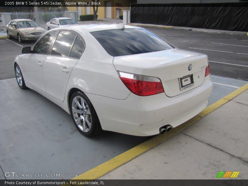 Alpine White / Black 2005 BMW 5 Series 545i Sedan