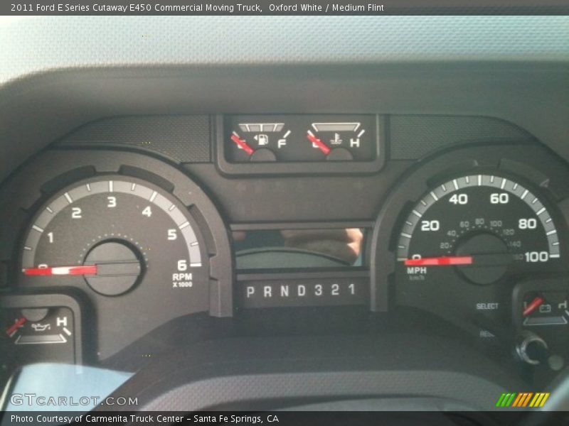  2011 E Series Cutaway E450 Commercial Moving Truck E450 Commercial Moving Truck Gauges